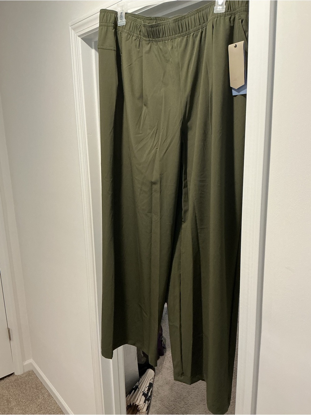 Avia Olive Green Wide Leg Active Pants